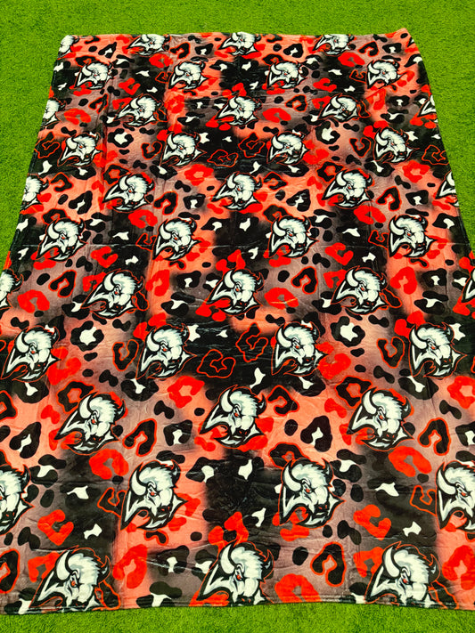 Leopard Hockey Blanket