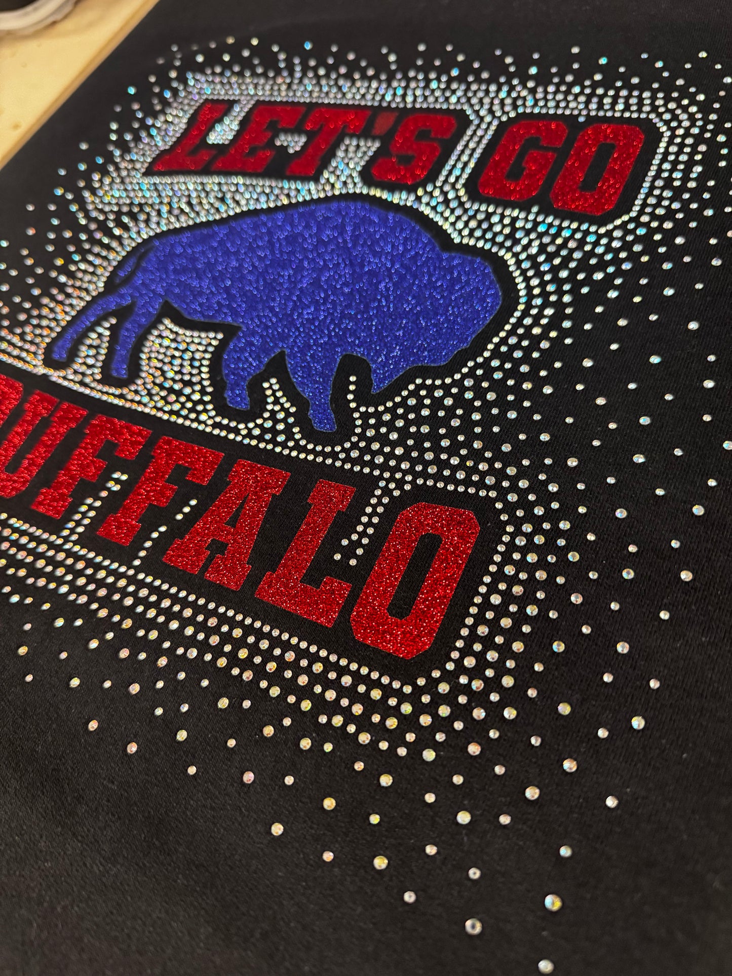 Buffalo Football Glitter/ Rhinestone
