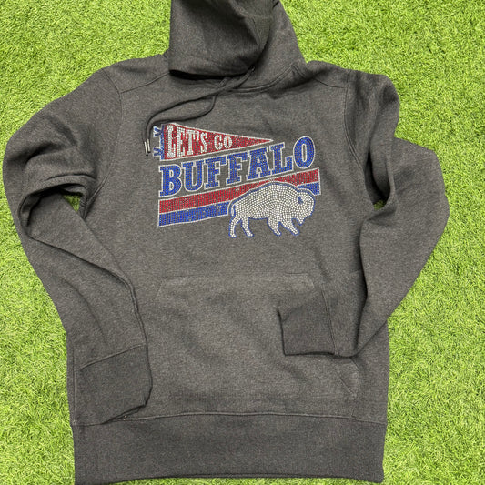 Let's Go Buffalo Rhinestone Hoodie