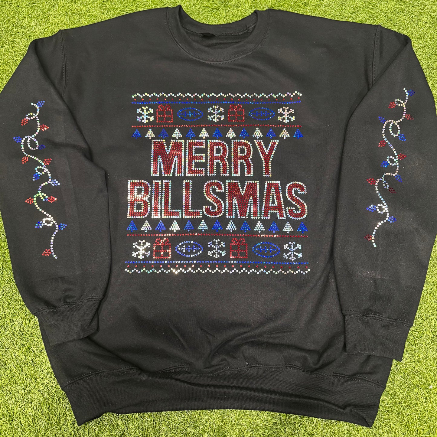 Merry Billsmas Spangle m Crewneck
