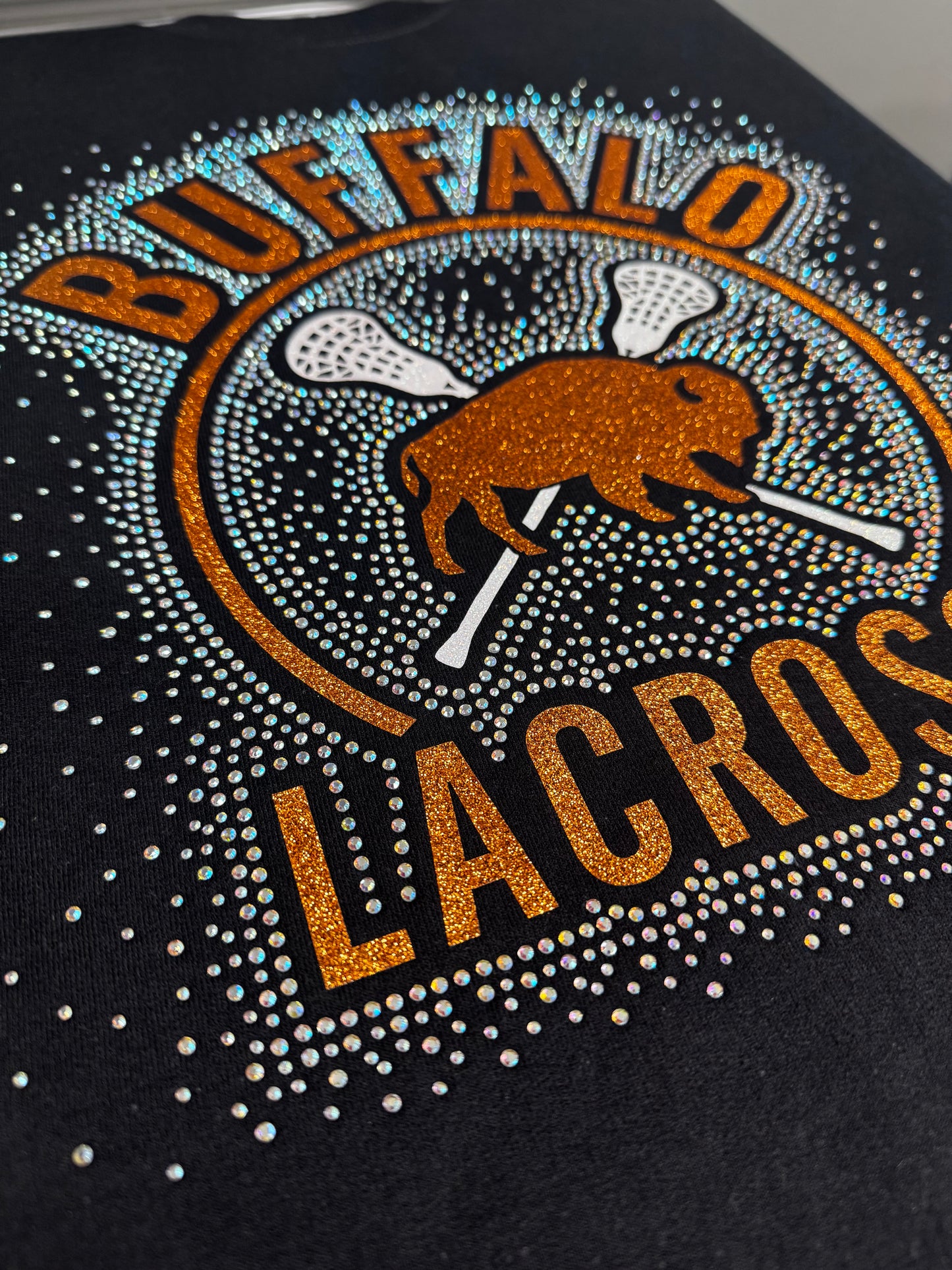 Buffalo Lacrosse Glitter/ Rhinestone