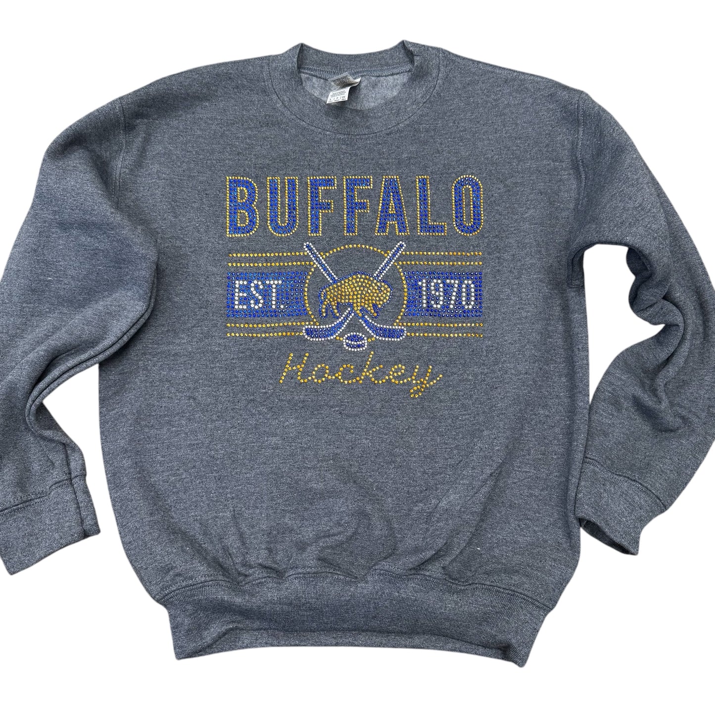 Buffalo Hockey Rhinestone